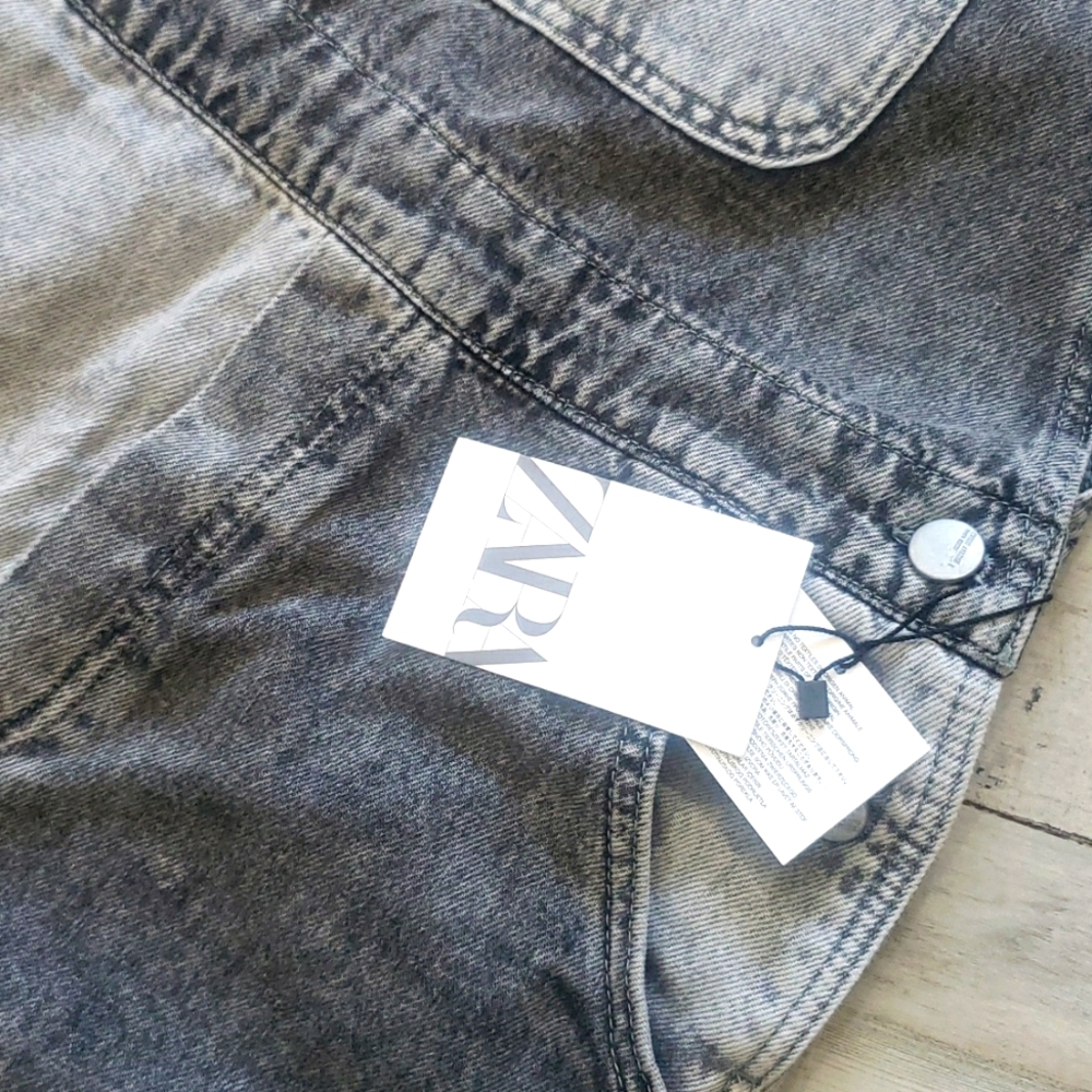 Zara PANEL DENIM OVERALLS   bloggers favorite - Picture 7 of 7